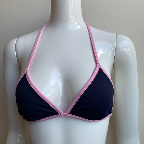 Aaron Chang Blue wave reversible navy bikini - Picture 9 of 12